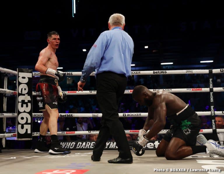 Image: George Groves reacts to Chris Billiam-Smith victory over Lawrence Okolie