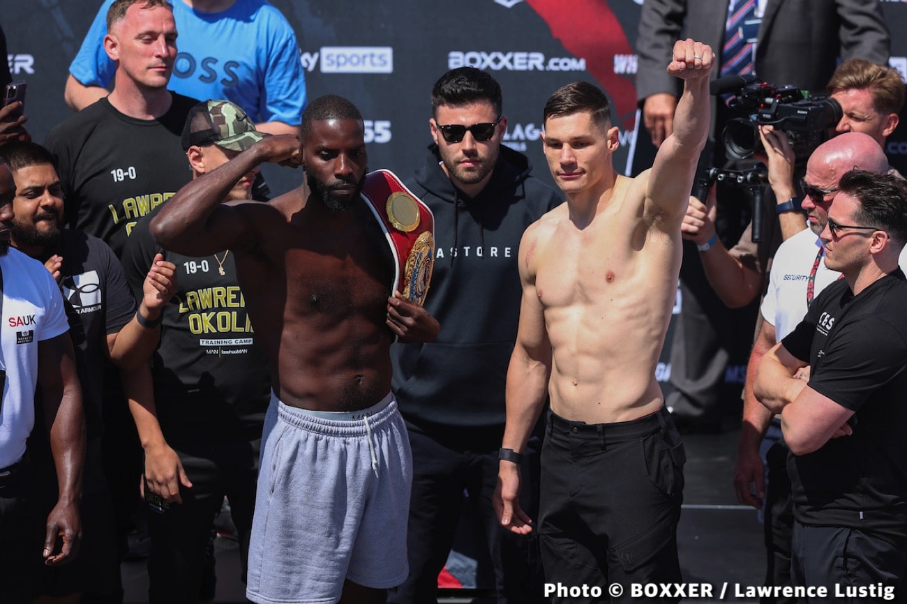 Image: Lawrence Okolie 199 vs. Chris Billiam-Smith 199 - weigh-in results for Saturday