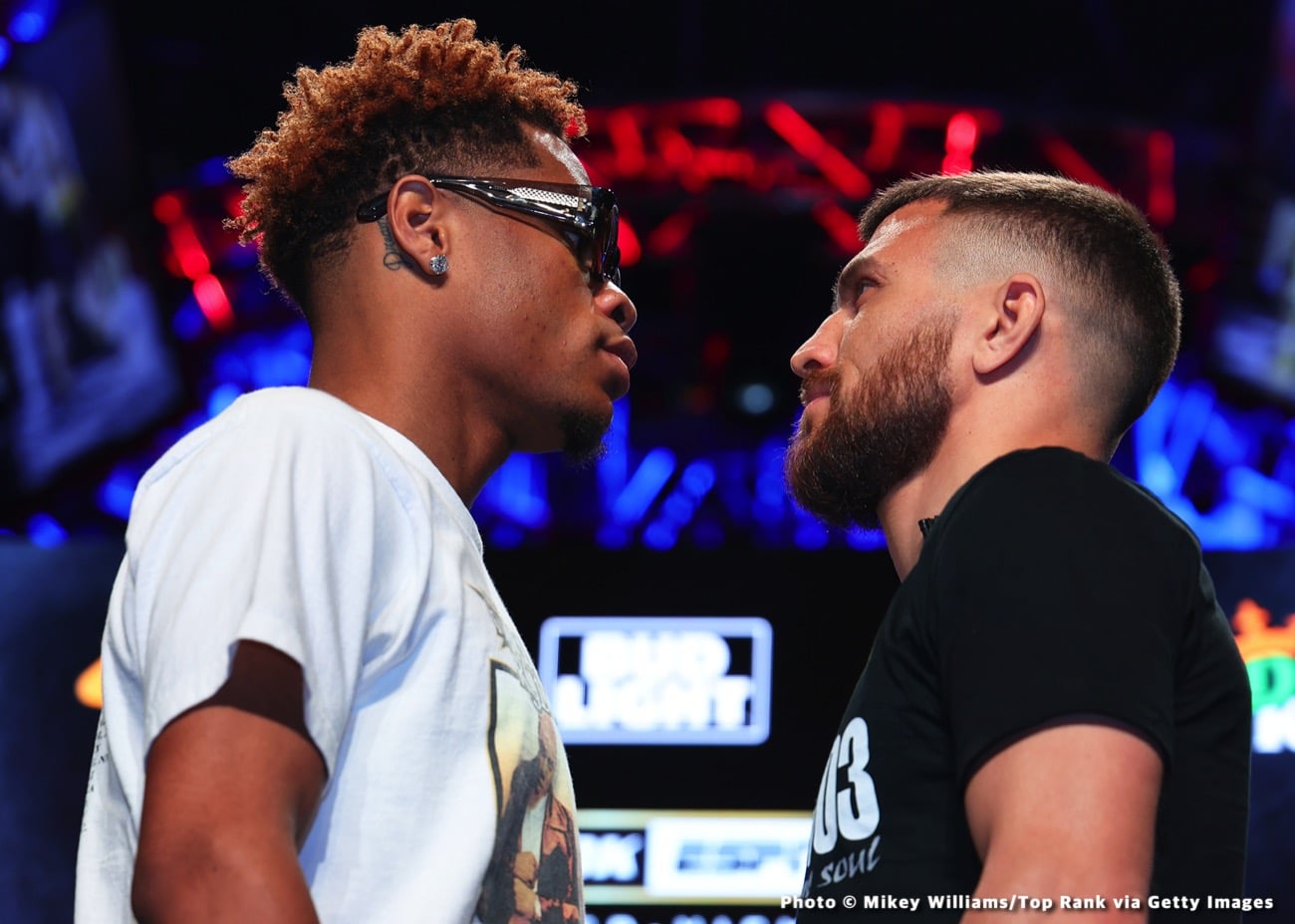 Image: Devin Haney predicts Lomachenko will drop down to 130 after he beats him today
