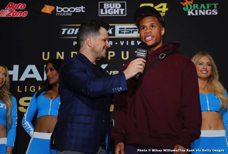Image: Devin Haney: Loma's game plan is to make it dirty as possible"