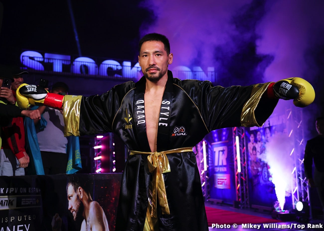 Image: WBO orders Janibek Alimkhanuly vs. Hamzah Sheeraz