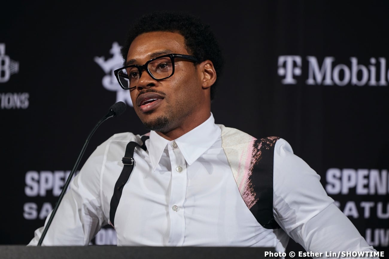 Image: Spence trashes Crawford's record, says he fought washed up guys