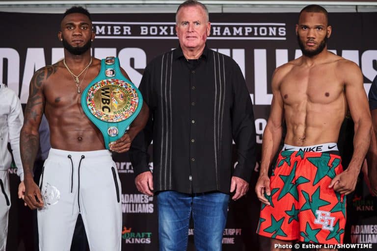 Image: Carlos Adames 159.6 vs. Julian Williams 159.2: Official Showtime Weigh-in results
