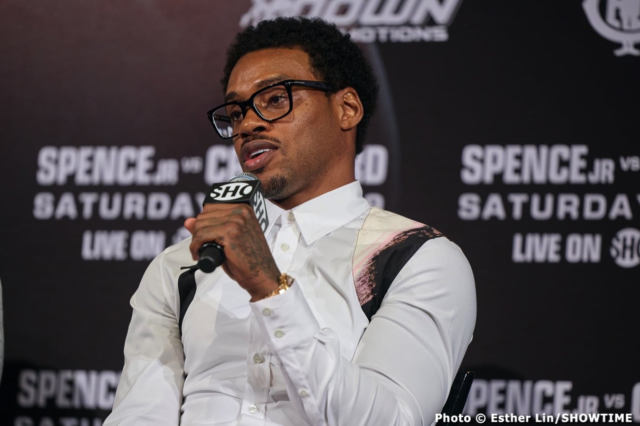 Image: Spence on Crawford: "Hopefully, I don't break his face too bad"