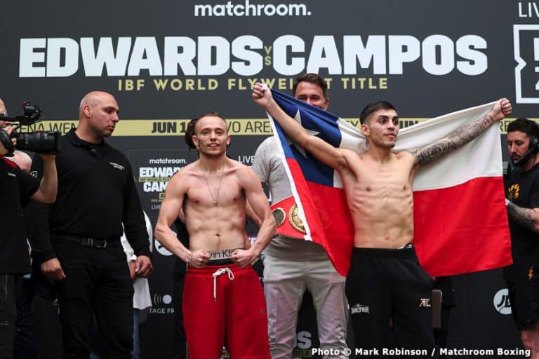 Image: Sunny Edwards 111.1 vs. Andres Campos 111.6 - weigh-in results for Saturday