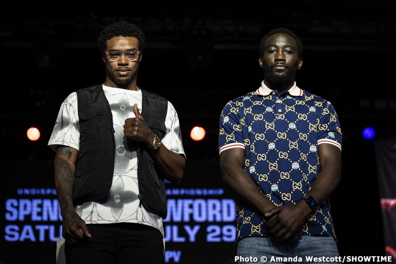 Image: Spence did damage to Crawford in sparring says Shane Mosley