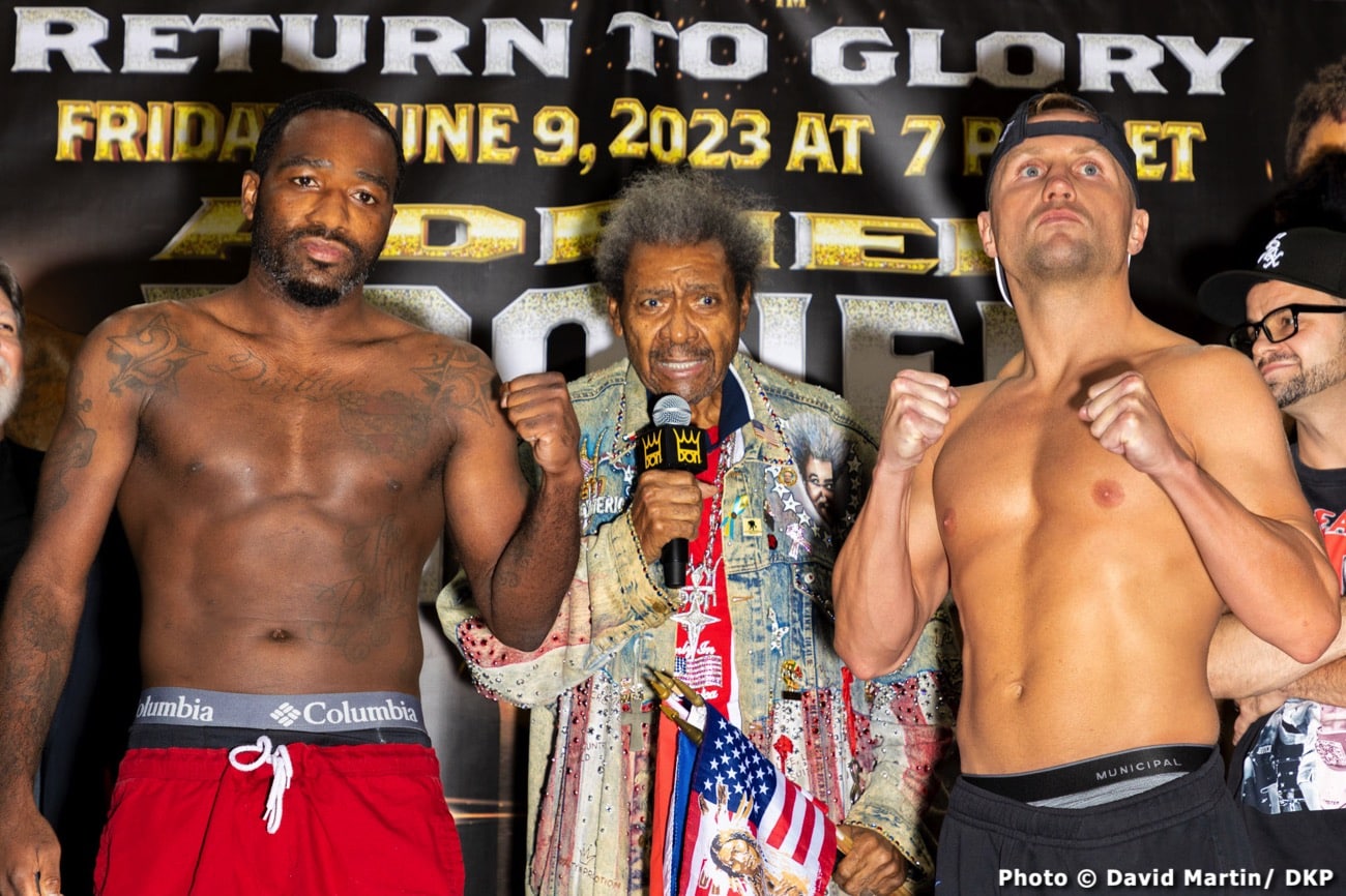 Image: Adrien Broner 147 vs. Bill Hutchinson 145.5 - weigh-in results for Friday
