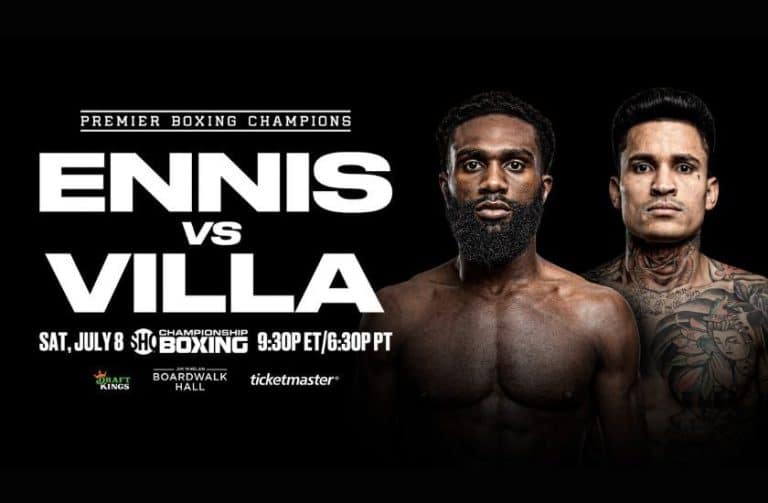 Image: Jaron 'Boots' Ennis faces Roiman Villa on July 8th live on Showtime in Atlantic City, New Jersey