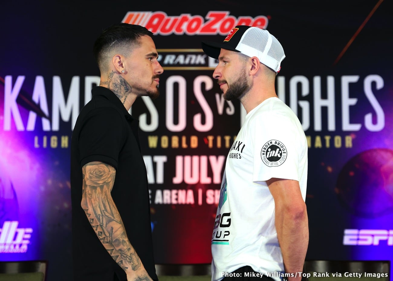Image: Kambosos vs. Hughes & Keyshawn vs. Patera - final press conference quotes for Saturday