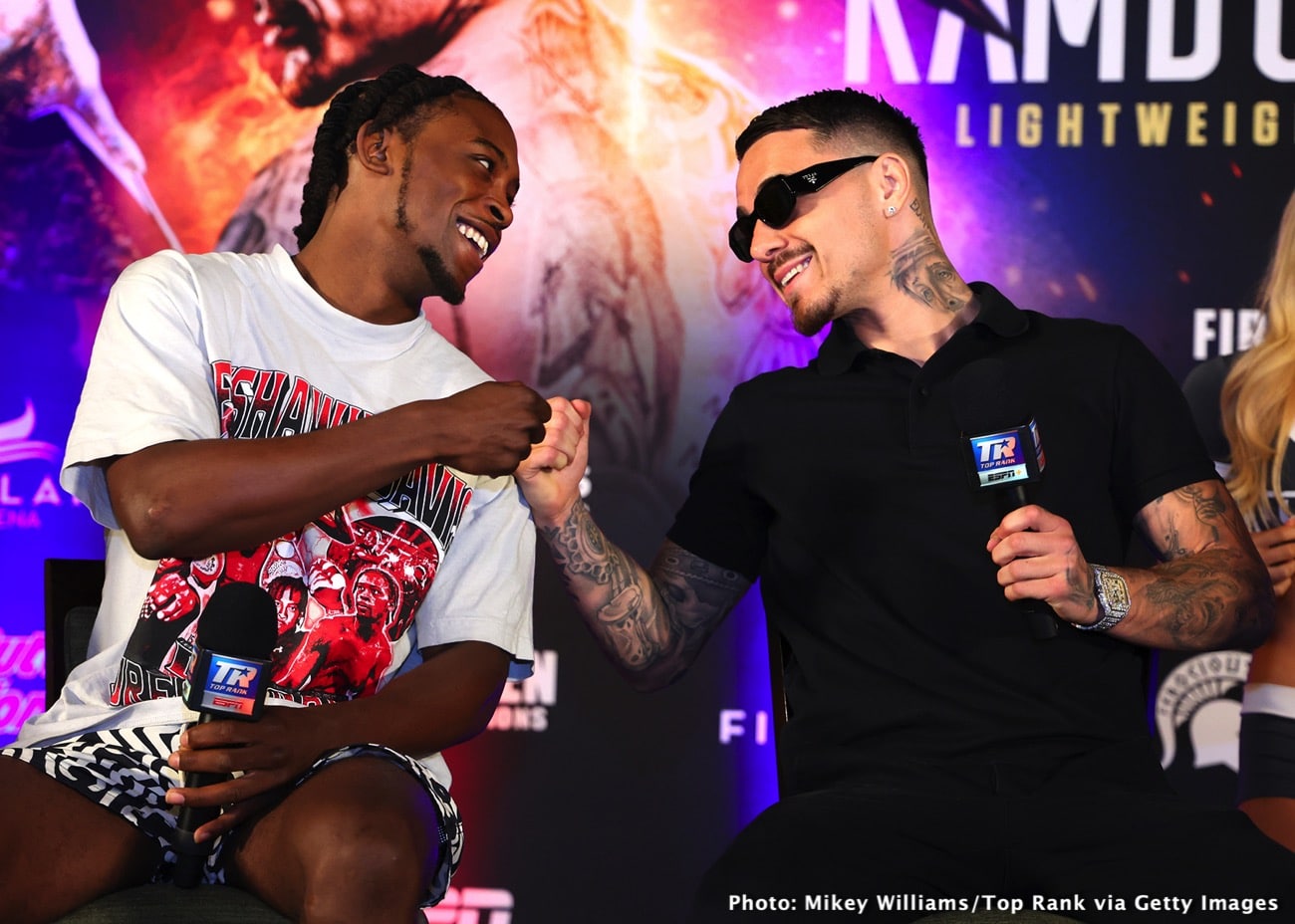 Image: Kambosos says Hughes looks nervous, confidence disappearing