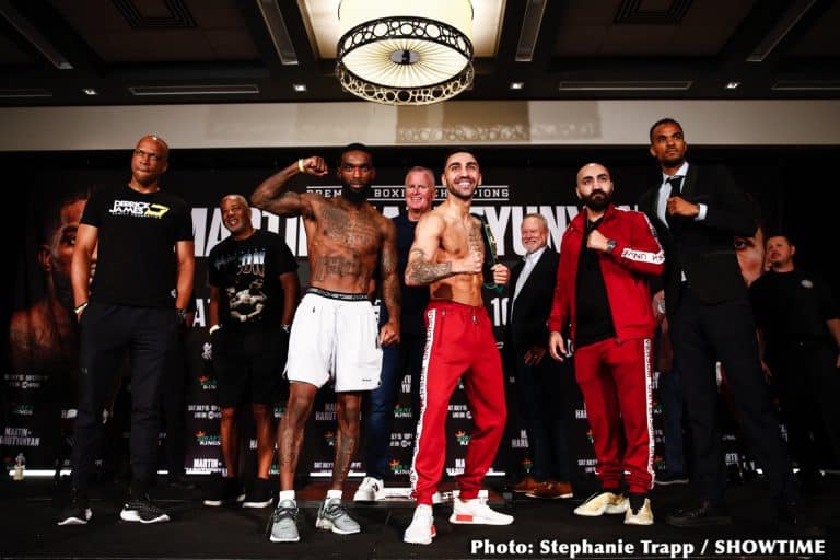 Image: Frank Martin 135 vs. Artem Harutyunyan 134.5 - Official Showtime Weigh in Results