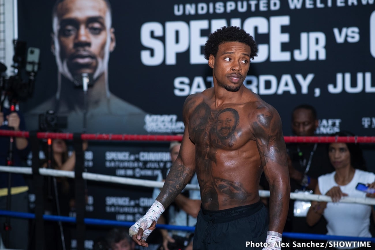 Image: Errol Spence Jr hopes Terence Crawford makes it competitive on July 29th