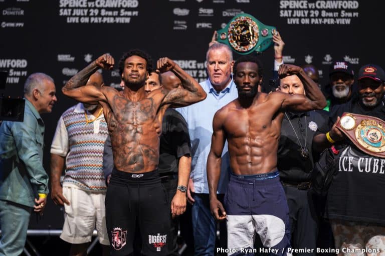 Image: Terence Crawford - Errol Spence Weigh In Live Stream