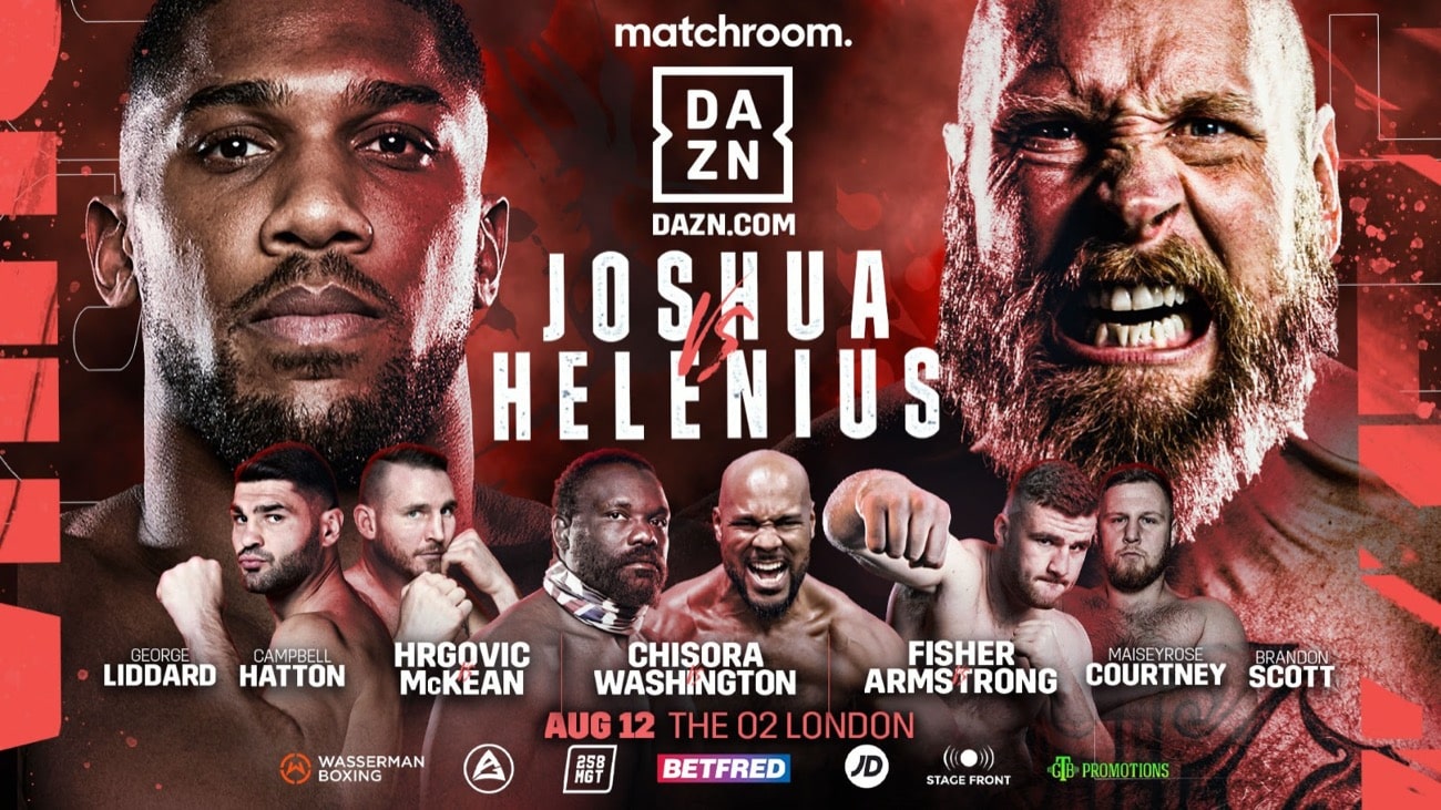 Anthony Joshua - Robert Helenius This Saturday, On Regular DAZN