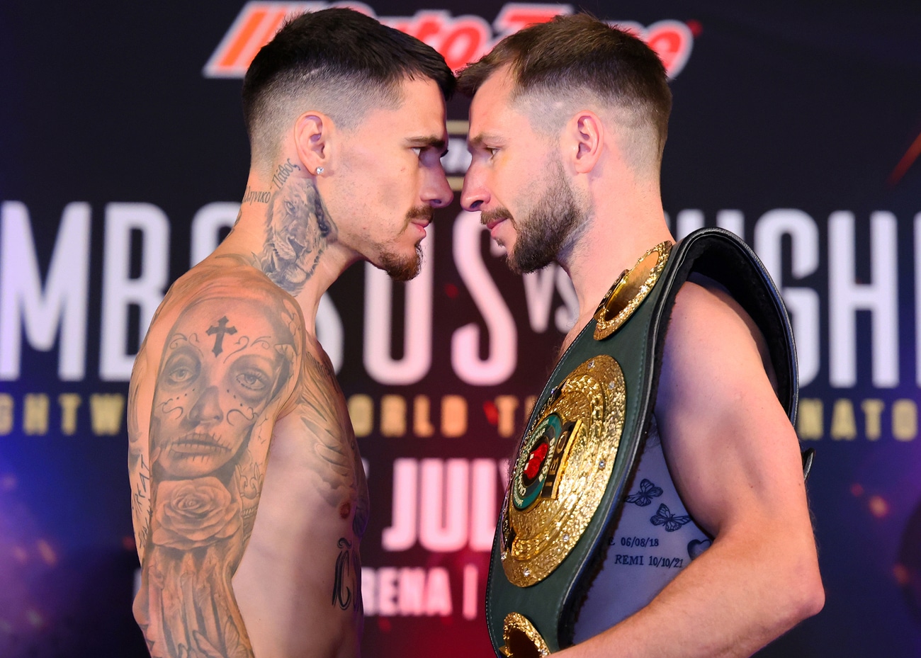Image: Kambosos - Hughes & Keyshawn - Patera: Weigh-in results for Saturday on ESPN