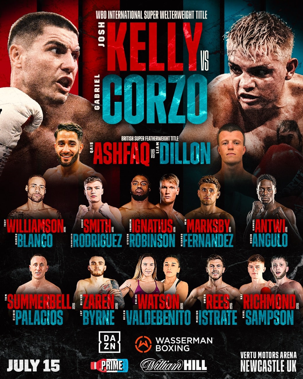 Image: Boxing Tonight: Kelly vs Corzo - Start Time, Undercard Info