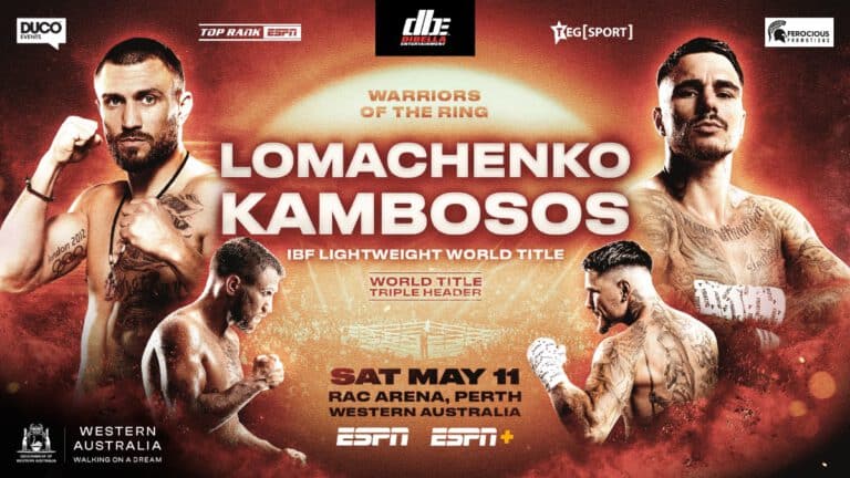 Image: Lomachenko vs Kambosos: Start Time, TV Schedule, Ring Walks