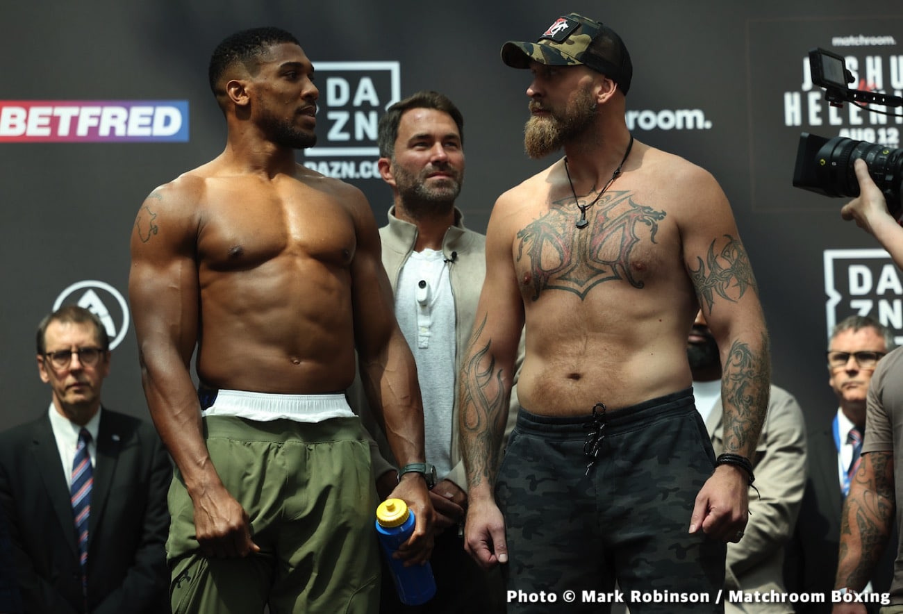 Boxing Tonight Anthony Joshua Vs Robert Helenius - Routine Victory Or Deja Vu?