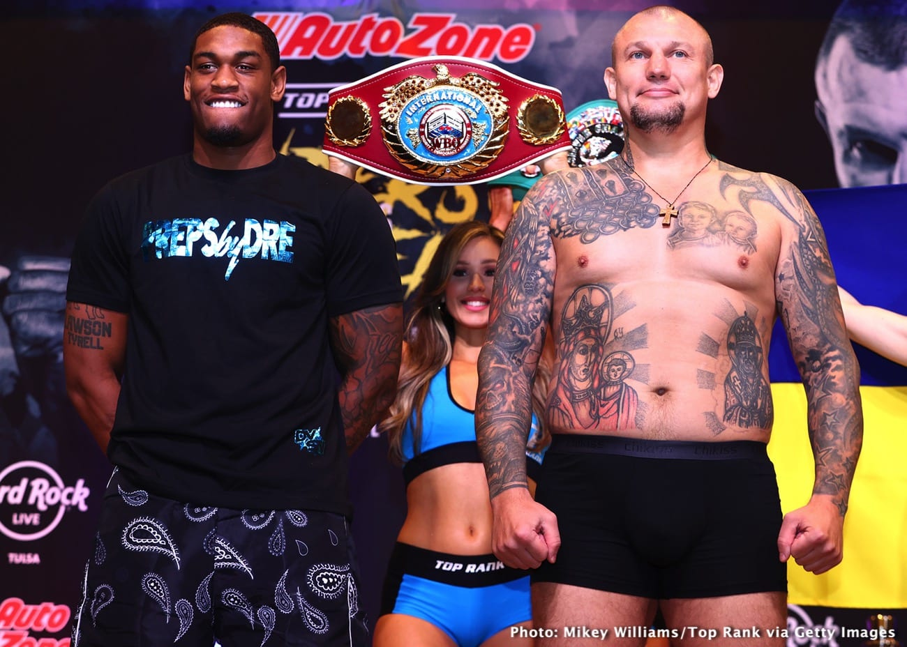 Image: Jared Anderson 239.6 vs. Andriy Rudenko 244.3 - Official ESPN+ Weights
