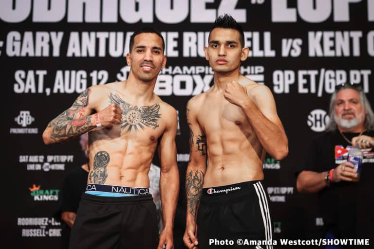 Image: Emmanuel Rodriguez 118 vs. Melvin Lopez 117 - official weigh-in results for Showtime
