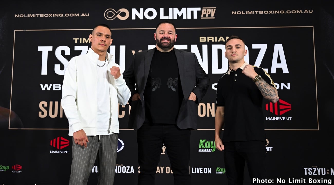 Image: Tim Tszyu, Brian Mendoza set for October fight in Australia