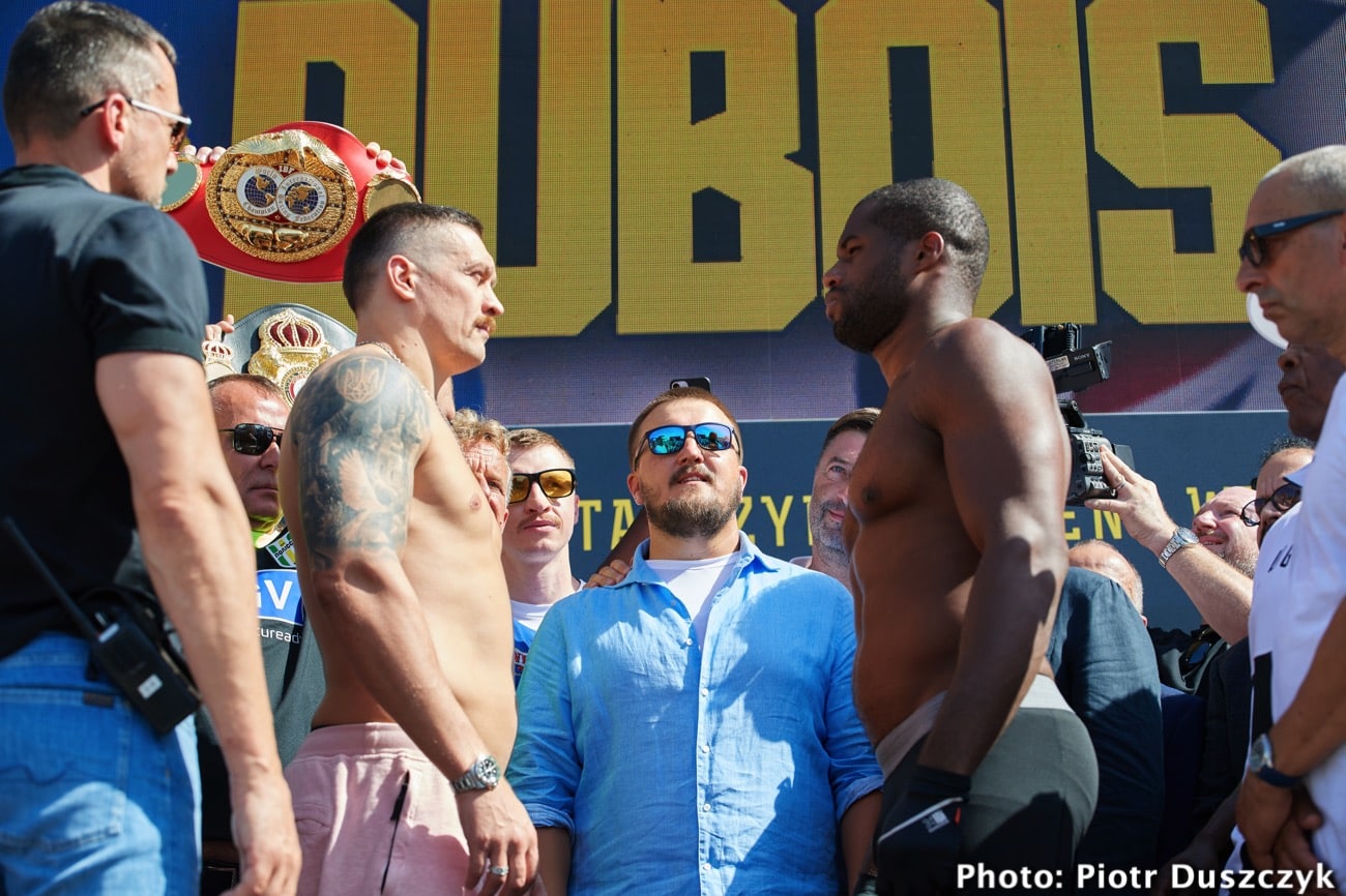 Image: Usyk 220.9 vs. Dubois 233.2 - Official ESPN+ weights