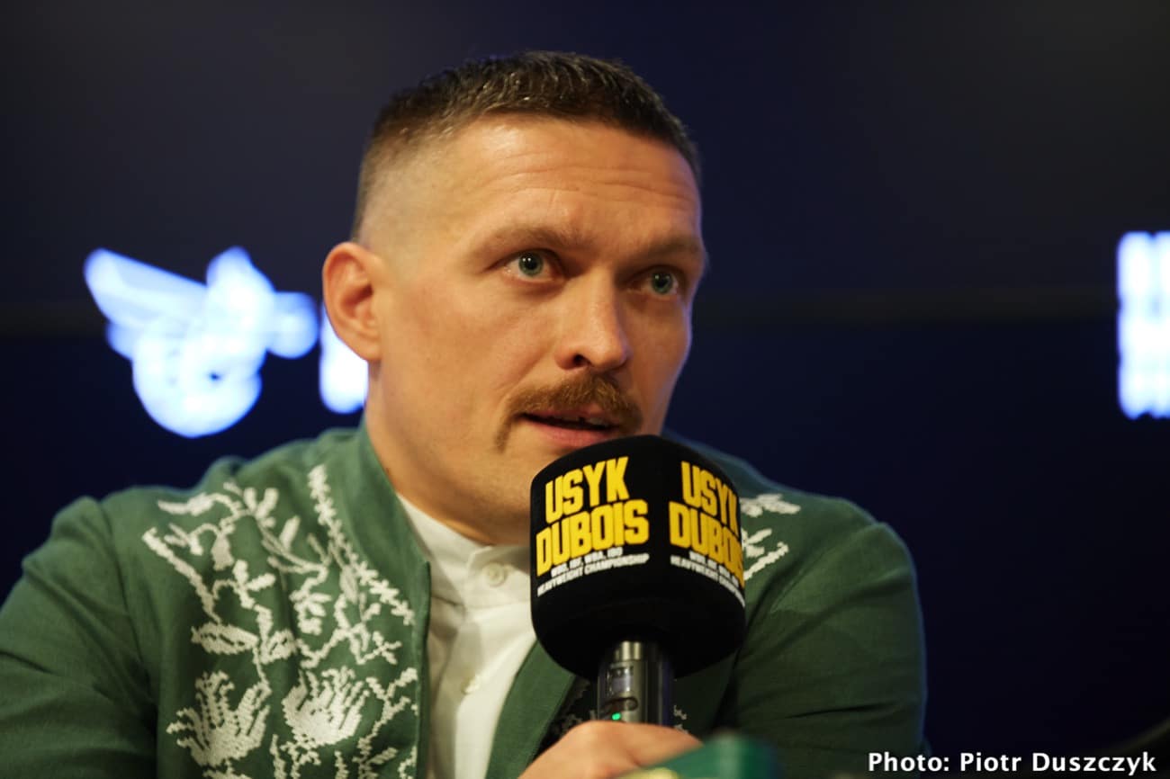 Image: Oleksandr Usyk to be ringside for Tyson Fury fight on October 28th in Saudi Arabia