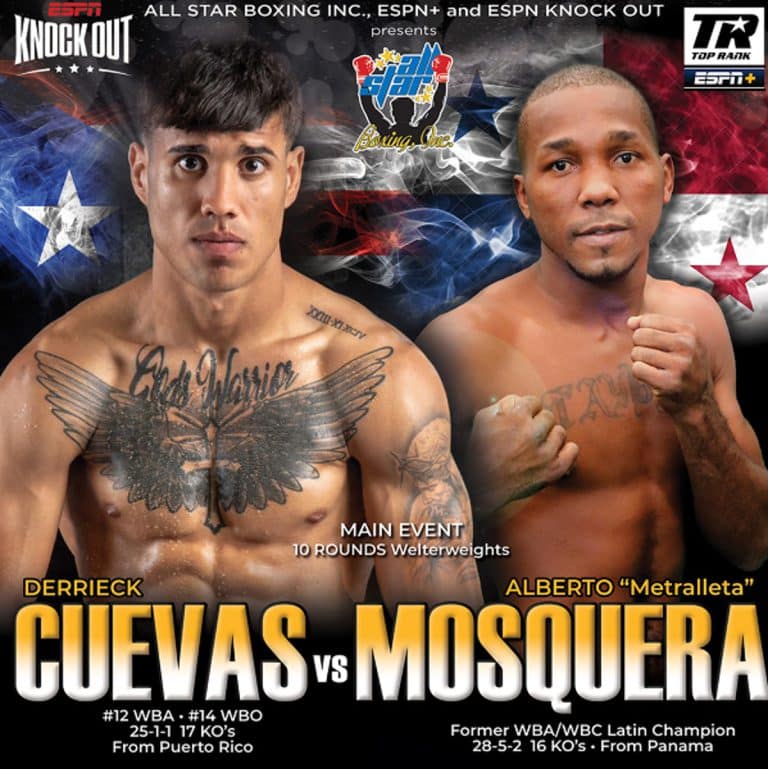 Image: Boxing results: Derrieck Cuevas Stops Alberto Mosquera