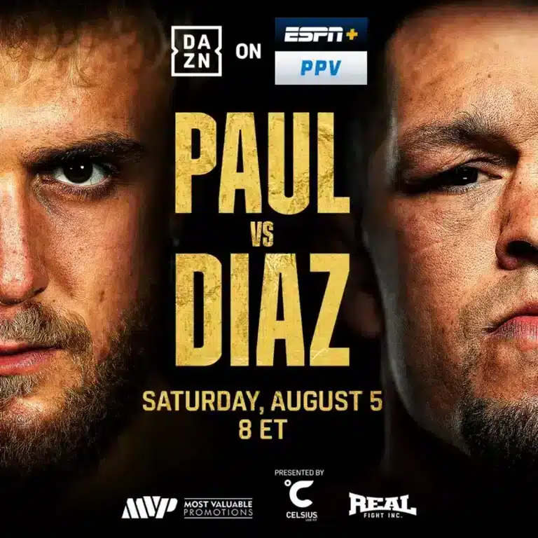 Image: Jake Paul 185 vs. Nate Diaz 184.9 -official DAZN PPV weigh-in results