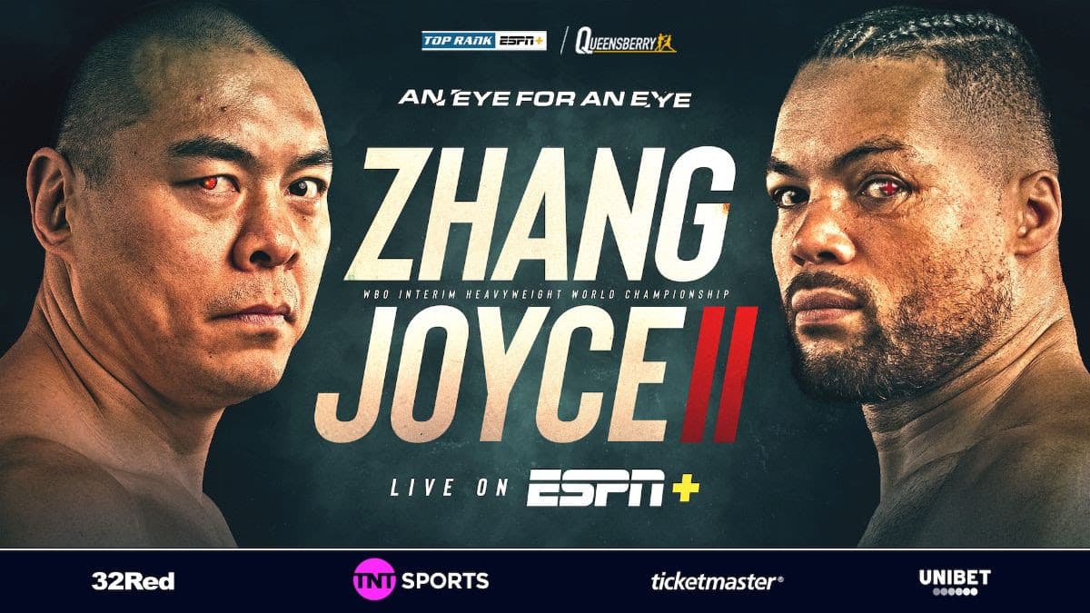 Image: Boxing Tonight: Zhang vs. Joyce II Start Time & Undercard Info