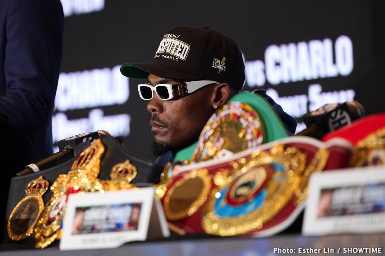 Image: Grand Arrival quotes: Jermell Charlo predicting victory over Canelo Alvarez on Saturday night