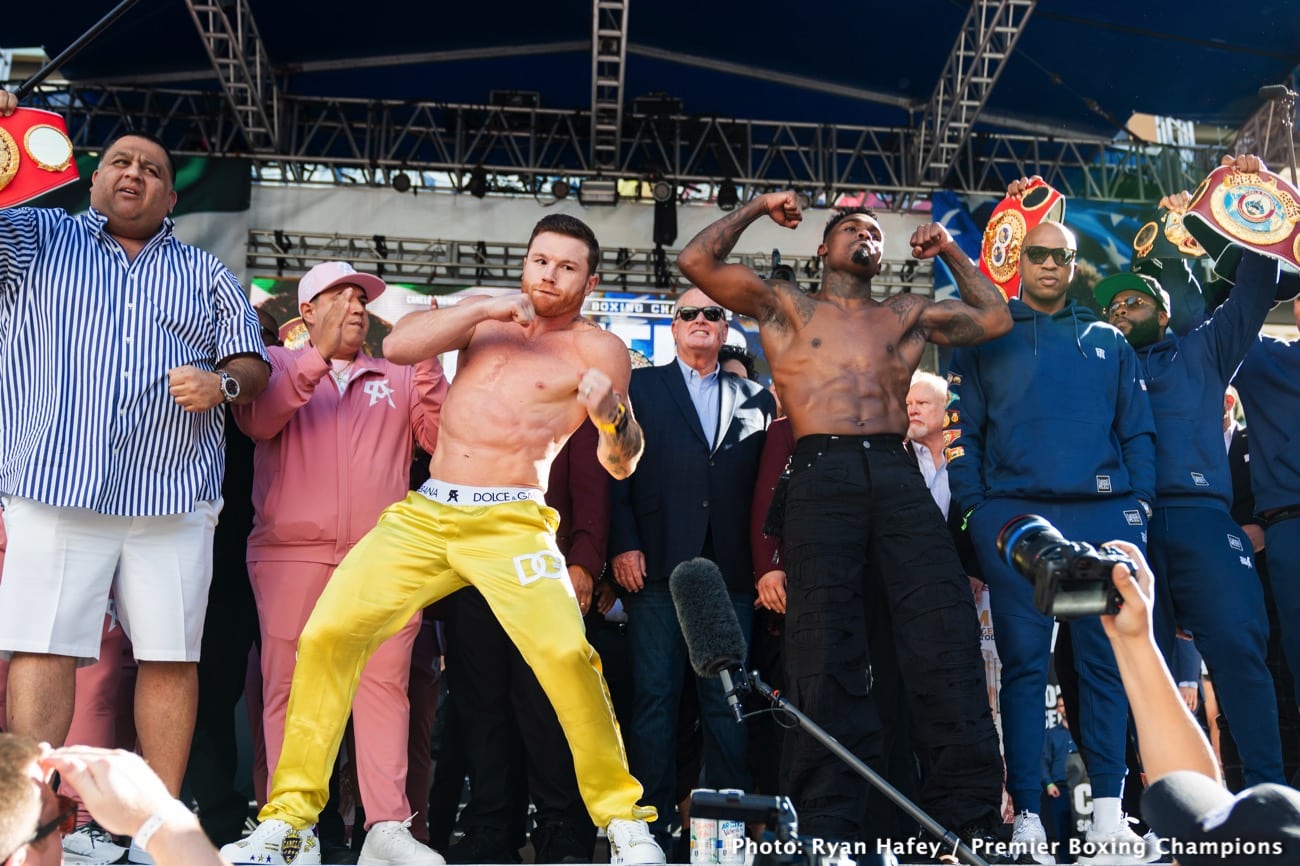 Image: Canelo Alvarez 167.4 vs. Jermell Charlo 167.4 - weigh-in results for Saturday night on Showtime PPV