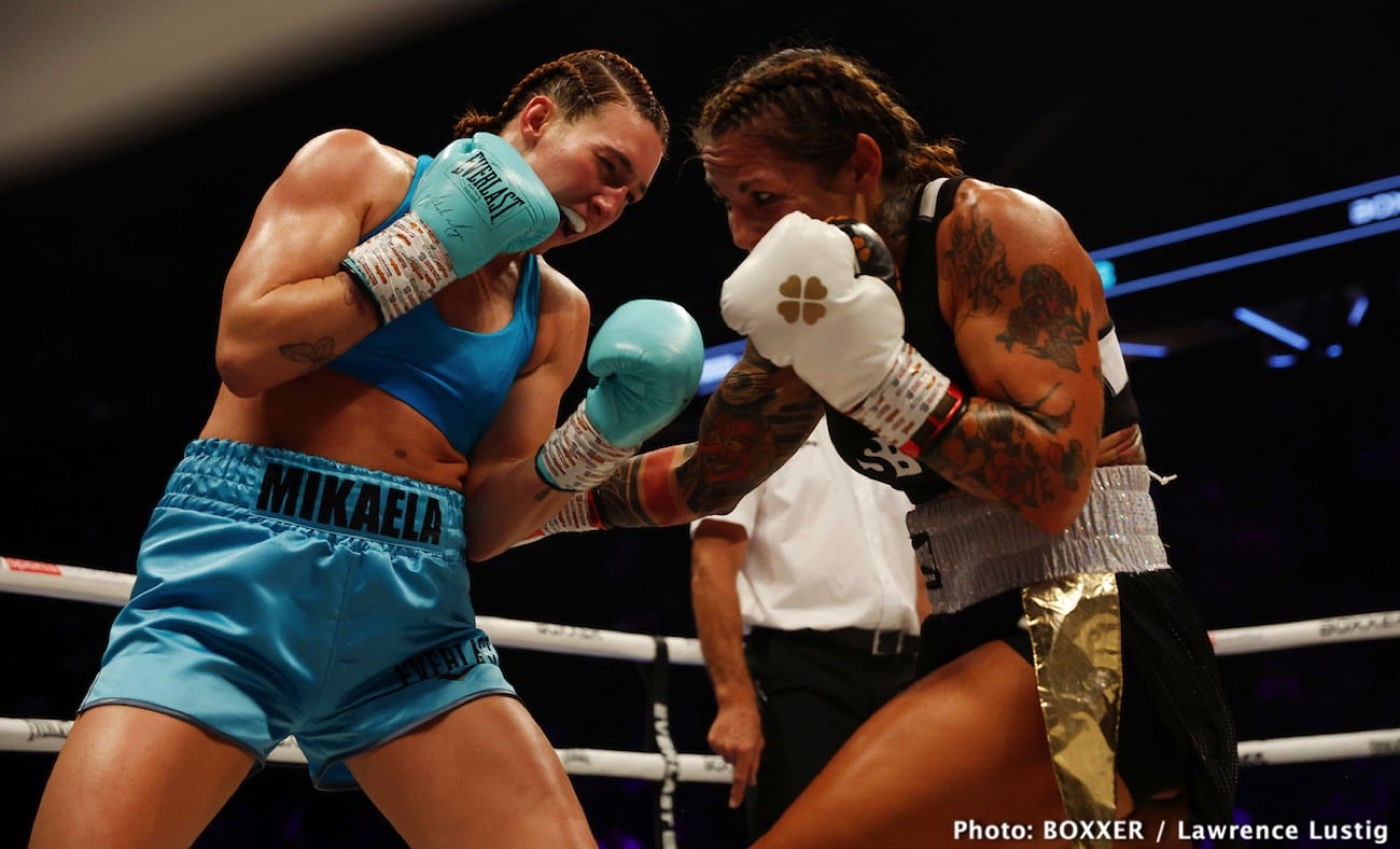 Image: Boxing Results: Mikaela Mayer defeats Silvia Bortot
