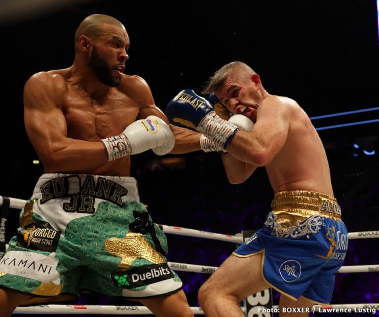 Image: Chris Eubank Jr. making big deal out of beating Liam Smith