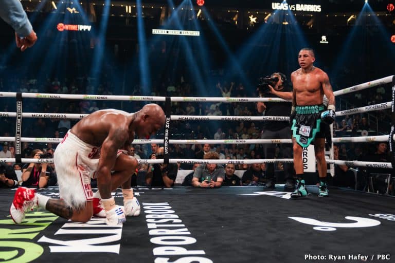 Image: Boxing results: Marrio Barrios beats Yordenis Ugas, captures WBC interim 147-lb title