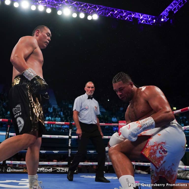 Image: Dereck Chisora wants Zhilei Zhang: "We'll get Eddie Hearn to deliver it"