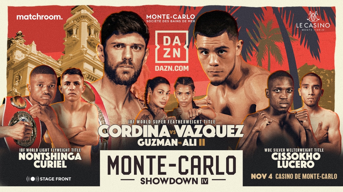 Image: Joe Cordina faces Edward Vazquez live on DAZN on November 4 in Monte Carlo