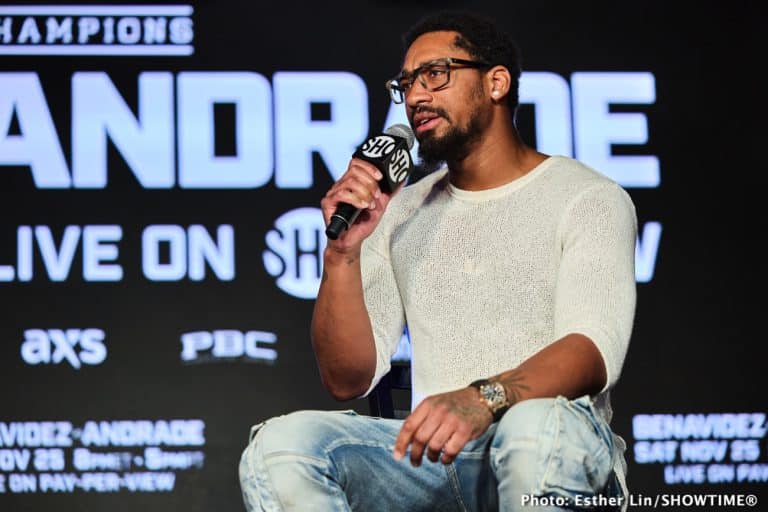 Image: Andrade confident of stopping Benavidez on November 25th