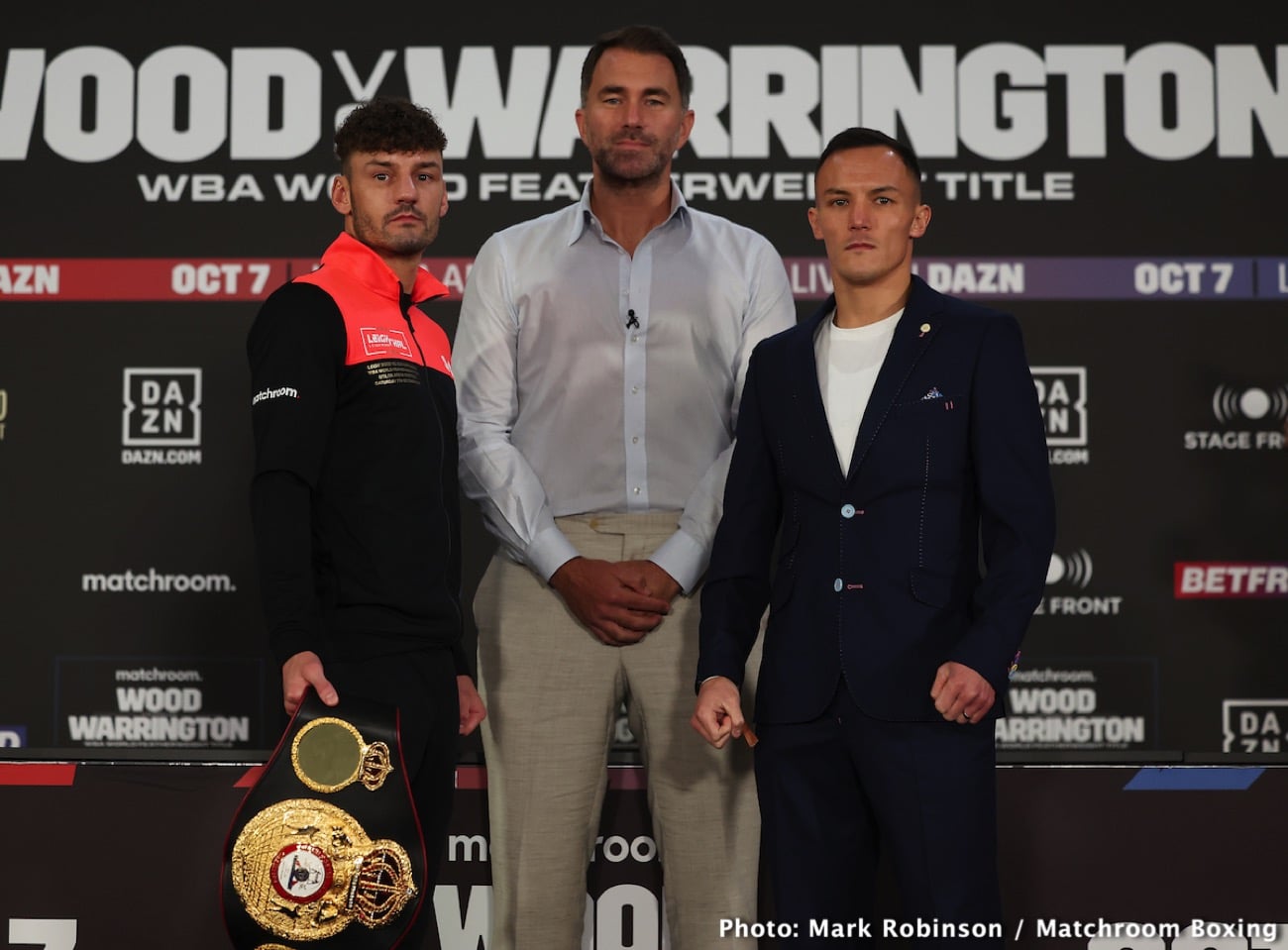 Image: Josh Warrington's relentless pressure could break Leigh Wood on Saturday
