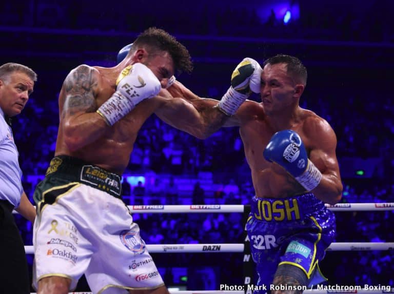 Image: Josh Warrington says referee shouldn't have stopped fight