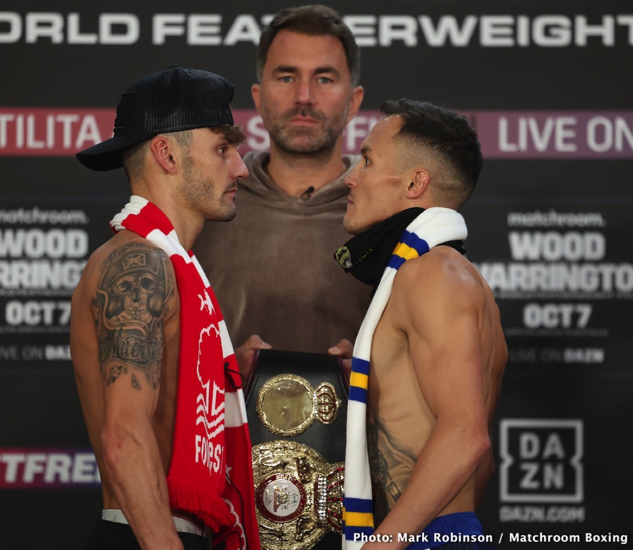 Image: Leigh Wood 125.7 vs. Josh Warrington 125.3 - DAZN weigh-in results for Saturday from Sheffield