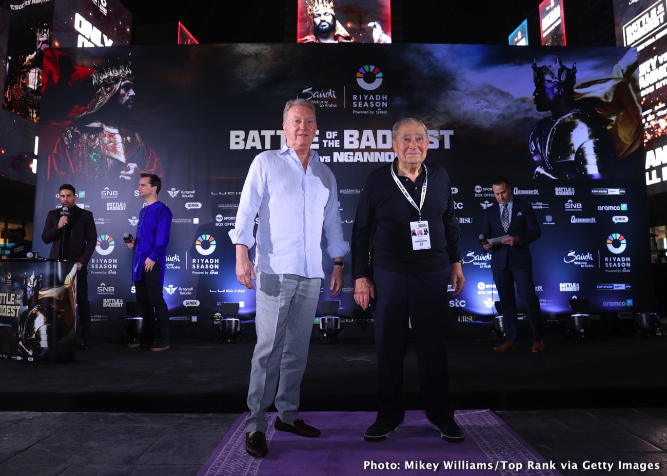 Image: Bob Arum on Anthony Joshua: "No one in the United States knows" him