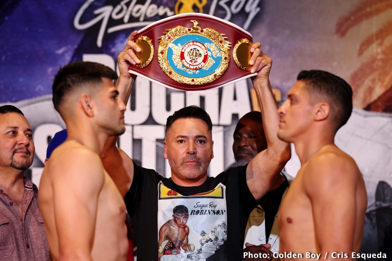 Image: Alexis Rocha 147 vs. Giovani Santillan 146 - weigh-in results for Saturday night on DAZN