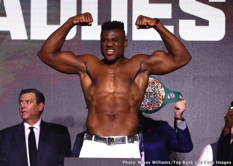 Image: Ngannou Predicts Early KO: "Joshua Can't Take My Power"
