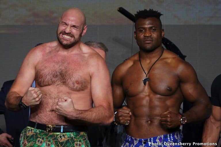 Image: LIVE: Fury - Ngannou Weigh In