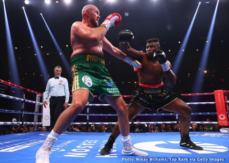 Image: John Fury said Francis Ngannou only won one round against Tyson