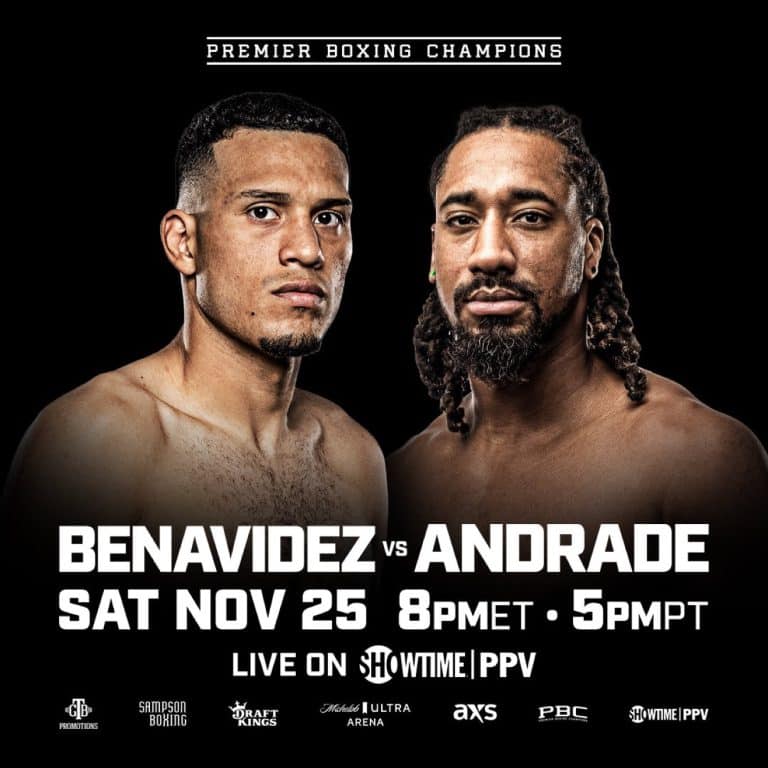 Image: Showtime PPV: David Benavidez defends against Demetrius Andrade on November 25th in Las Vegas