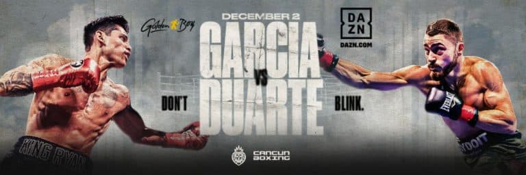 Image: Oscar Duarte guaranteeing win over Ryan Garcia on December 2nd