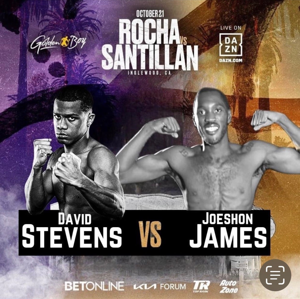 Image: High-Stakes Showdown at Super Middleweight: Joeshon James vs. David Stevens