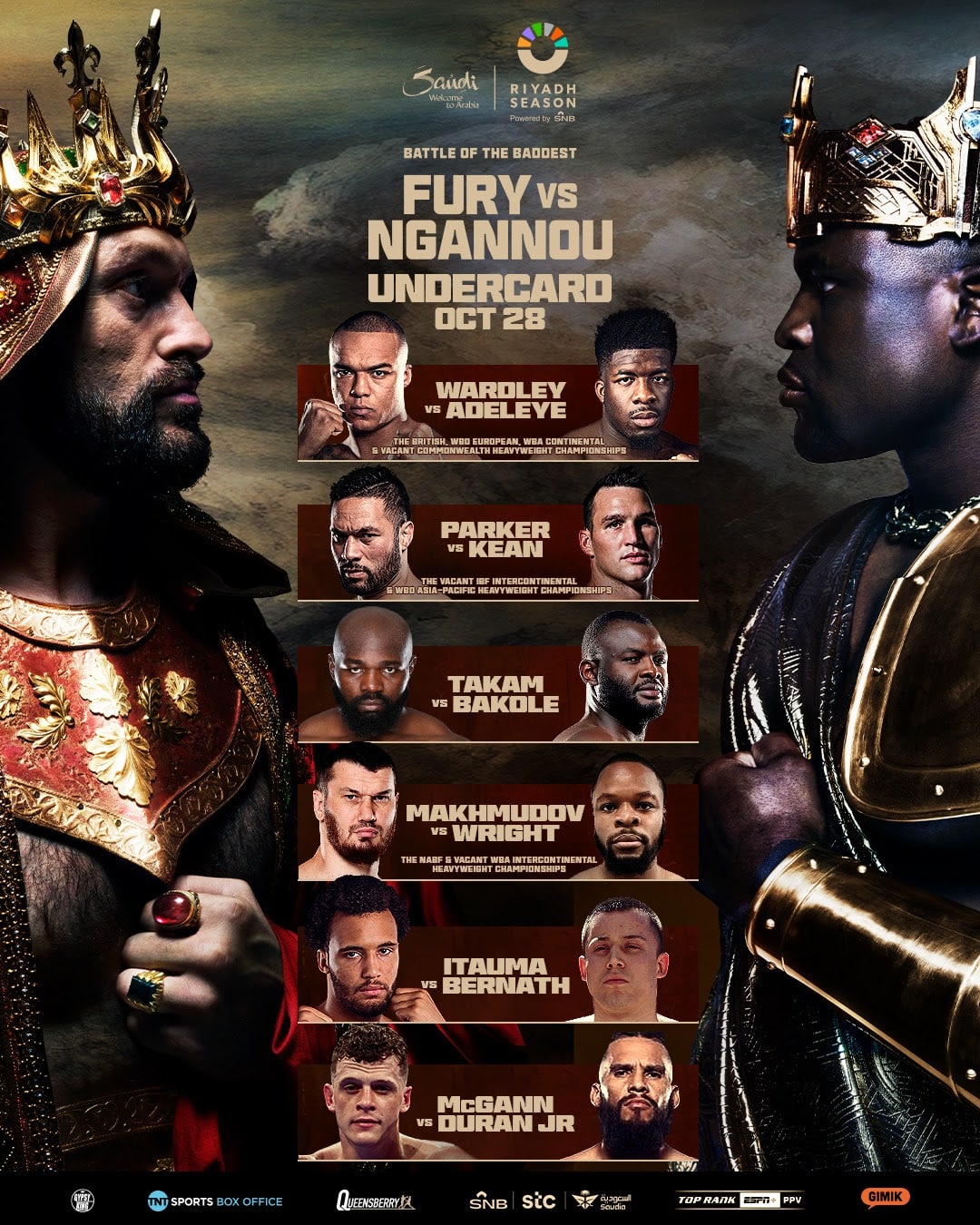 Image: Wardley Spanks Adeleye, Parker Stopsv Kean, Makhmudov KOs Smakic - Fight Results